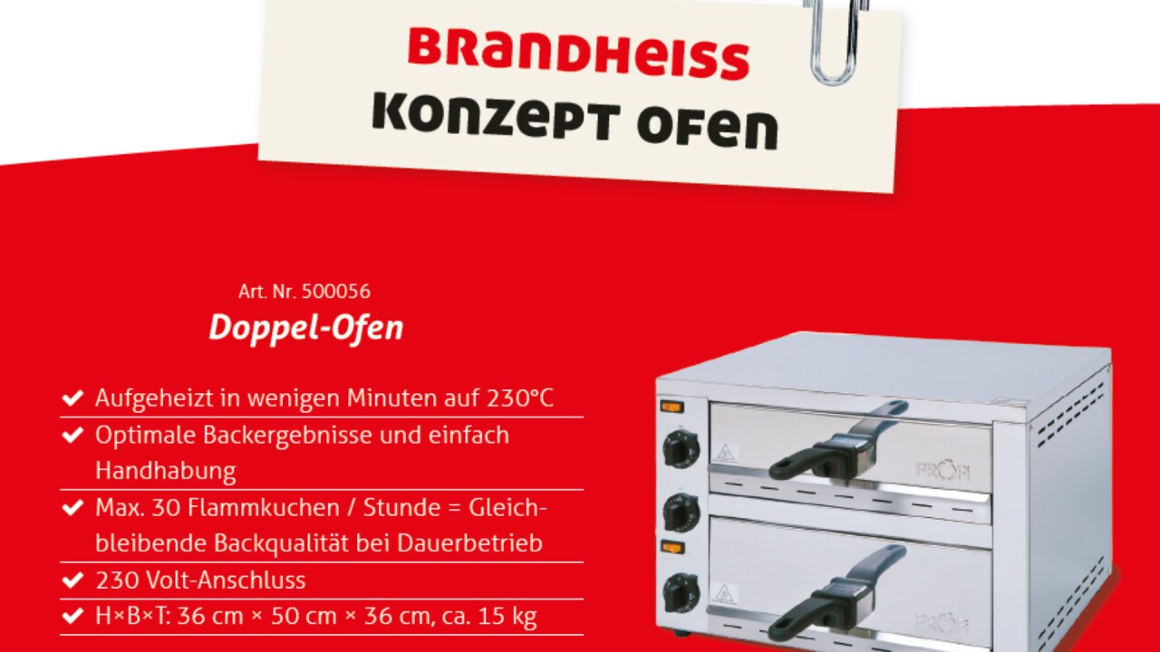 Konzept - Ofen, betriebsbereit in wenigen Minuten