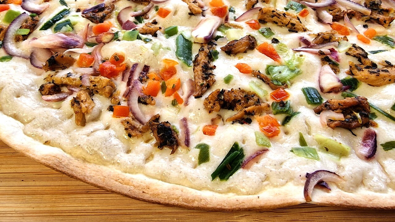 Flammkuchen Vegan, rustique