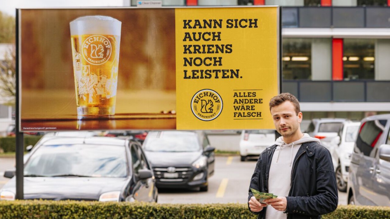 Sandro aus Kriens hat immer Kleingeld für ein Bier. (Bild: Rabea Hüppi)